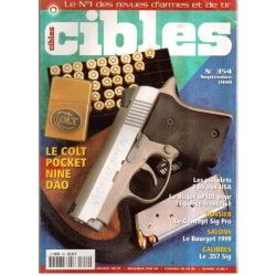 cibles N° 354 : colt pocket nine dao 7 65 aux usa ruger sp01...