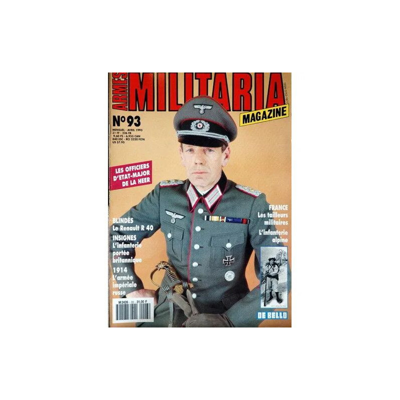 Armes Militaria Magazine N° 93 Du 01/04/1993