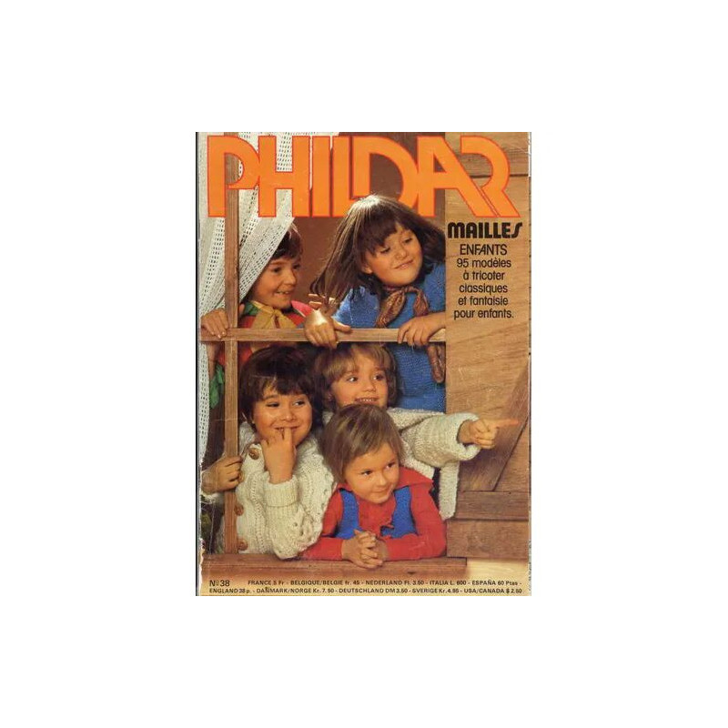 PHILDAR MAILLES N° 38 : 95 modeles à tricoter classiques et...