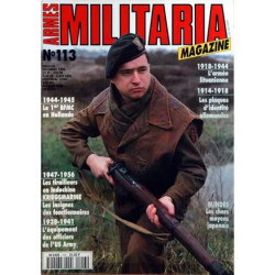 ARMES MILITARIA MAGAZINE N° 113 DU 01/12/1994 - 1918 - 1944 -...