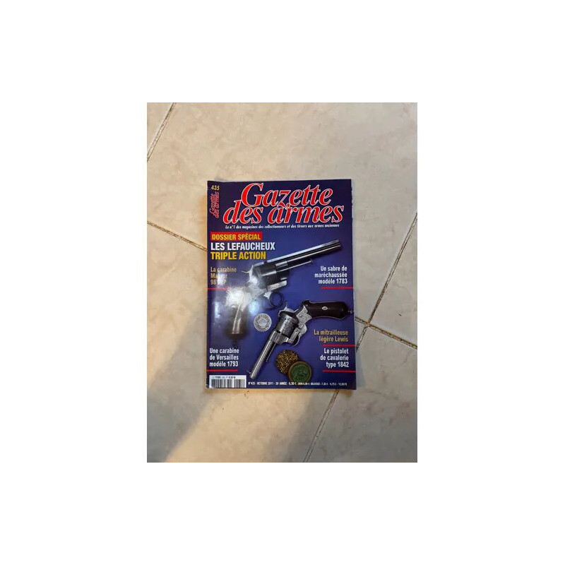 GAZETTE DES ARMES 435 CARABINE MAUSER 98 PISTOLET CAVALERIE 1842...