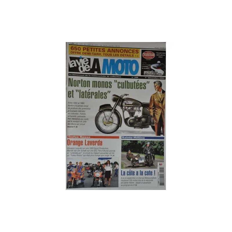 la vie de la moto N° 348 : Norton monocylindre culbutées et latérales