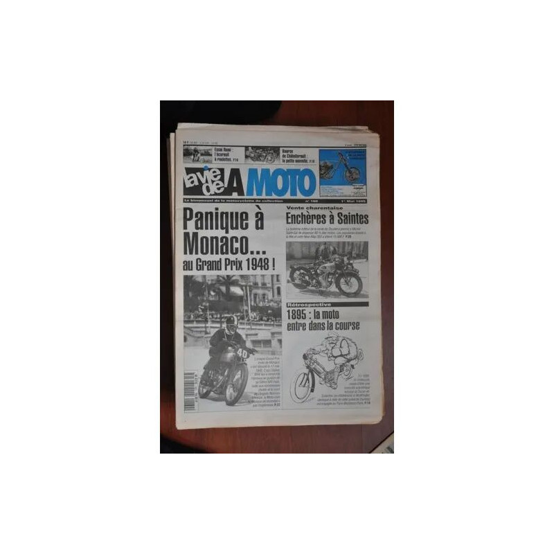 la vie de la moto N° 160 : Essai Rumi - GP monaco 1948 - 1895 la...