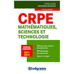 Crpe Mathématiques Et Sciences Et Technologie - Nouveau Concours -...