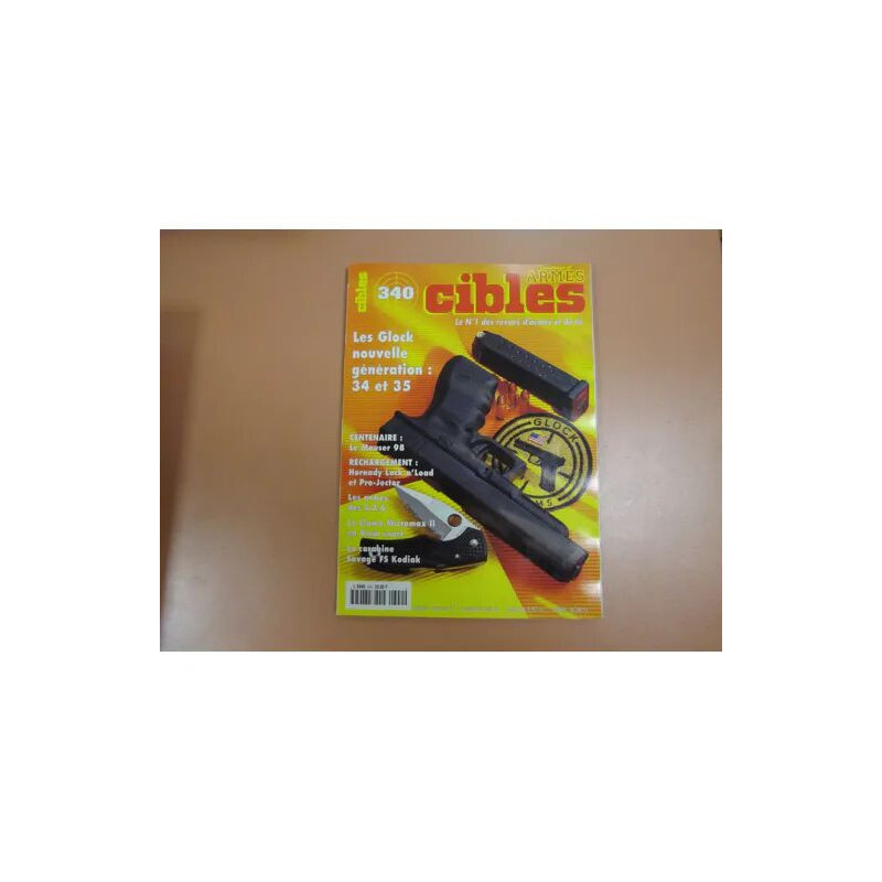 cibles N° 340 : glock 34 et 35 mauser 98 rechargement hornady...