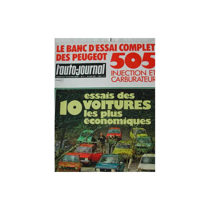 Auto Journal N° 11 : n° 11 du 15/06/1979