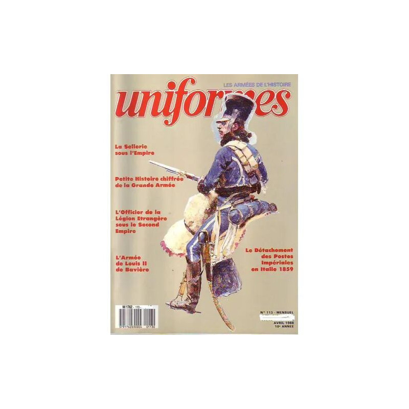 uniformes N° 113 : LA SELLERIE SOUS L EMPIRE - PETITE HISTOIRE...