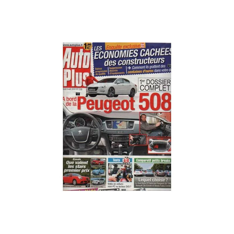 Auto Plus N° 1143 : Peugeot 508
