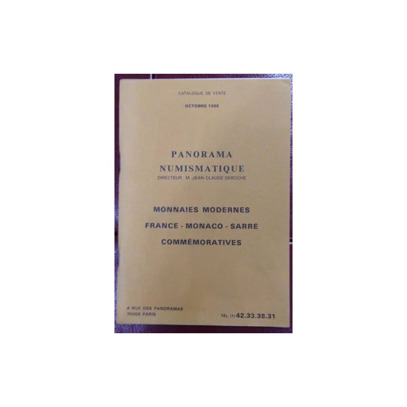 PANORAMA NUMISMATIQUE MONNAIES MODERNES FRANCE MONACO SARRE...