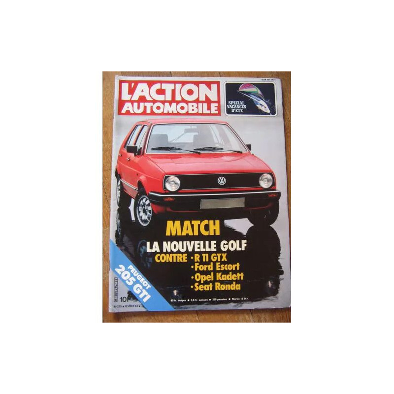 Action Automobile Et Touristique (L') N° 275 Du 01/02/1984