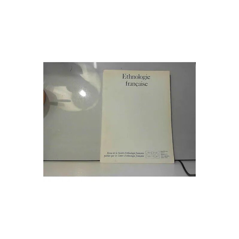 Ethnologie française tome 8 n°2-3 mars septembre 1978
