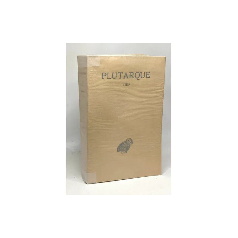 Plutarque - Vies Tome I --- Thésée-Romulus - Lycurgue-Numa -...