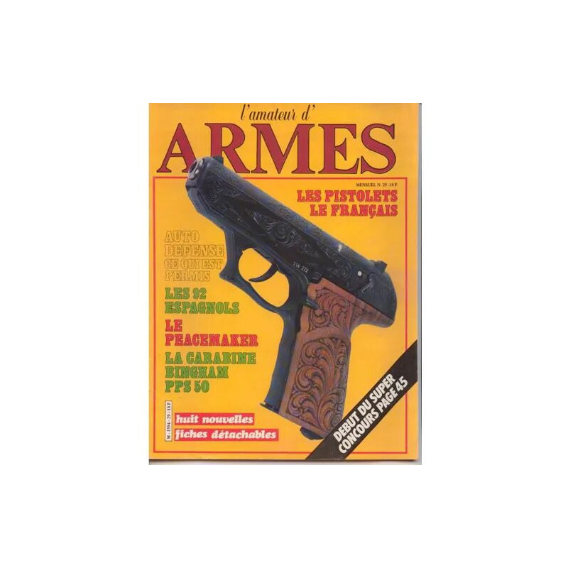 L'amateur d'armes N° 29 : Les pistolets Français