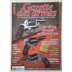 GAZETTE DES ARMES N° 434 5 COUPS CALIBRE 8/92 PISTOLET TREUILLE DE...
