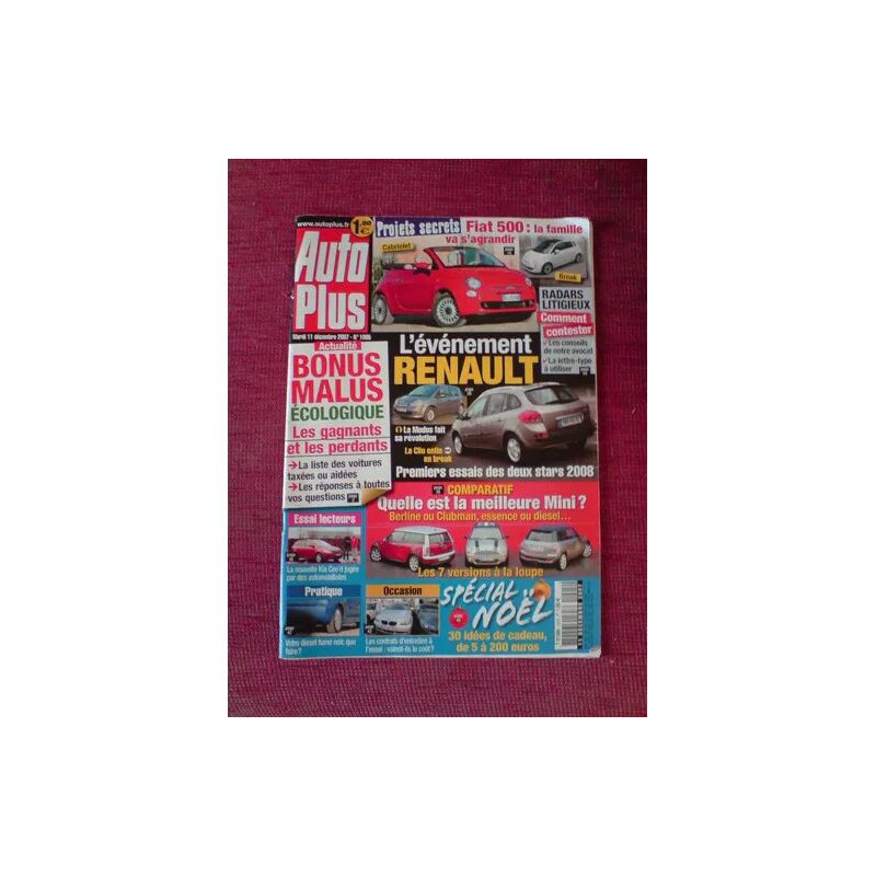auto plus N° 1005 : BONUS MALUS ECOLOGIQUE les gagnants et les...