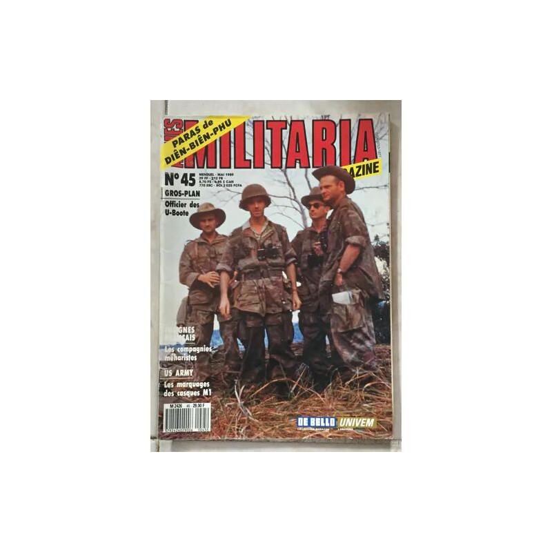 ARMES MILITARIA MAGAZINE N°45 INSIGNES FRANCAIS LES COMPAGNIES...