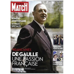 Paris Match N° 3208 : DE GAULLE 31p/4p:ZYLBERSTEIN PETRAEUS...