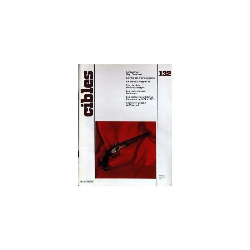 CIBLES N° 132 DU 01/03/1981 - LE DERRINGER HIGH STANDARS - LE FAS...