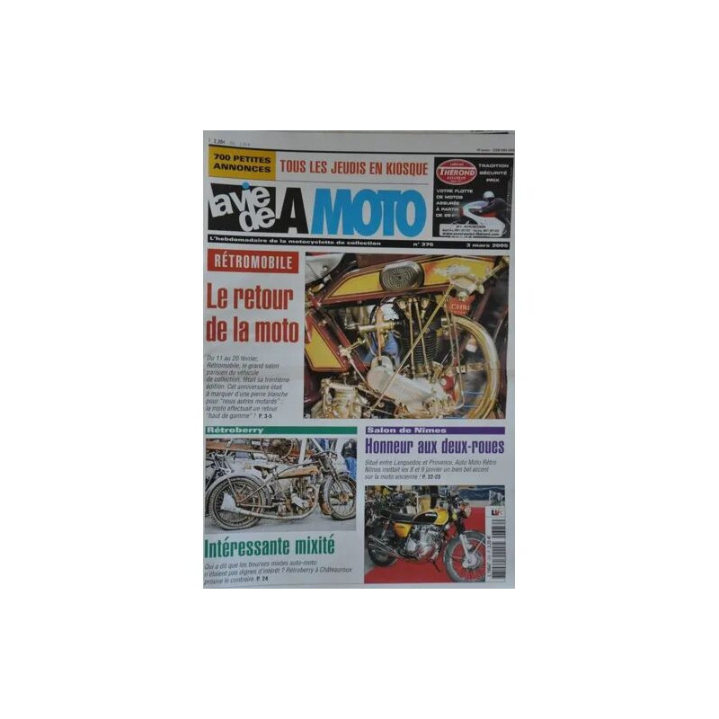 La vie de la moto LVM N° 376 : Rétromobile Rétroberry Salon de Nimes