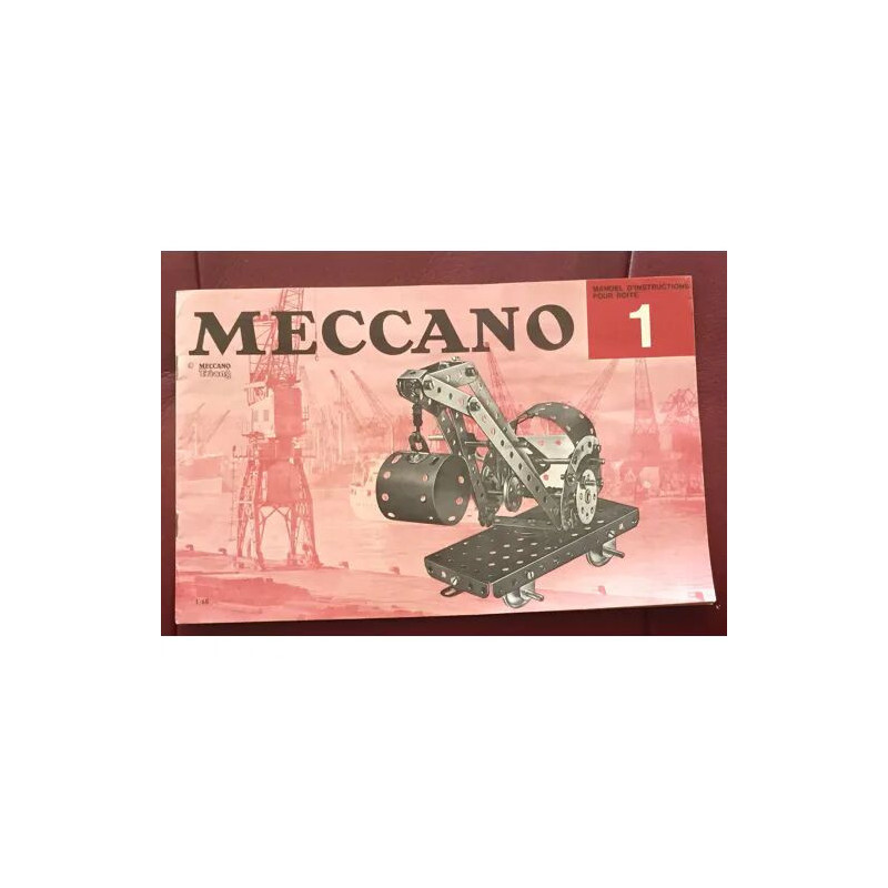 MANUEL D'INSTRUCTION POUR BOITE MECCANO ANNEES 1960 N° 1