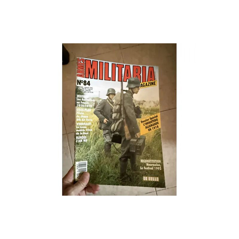 Armes militaria magazine n°84 de juillet 1992