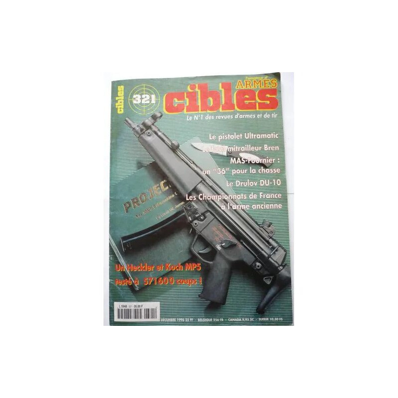Cibles N° 321 Heckler Et Koch Mp5 Pistolet Ultramatic Usil...