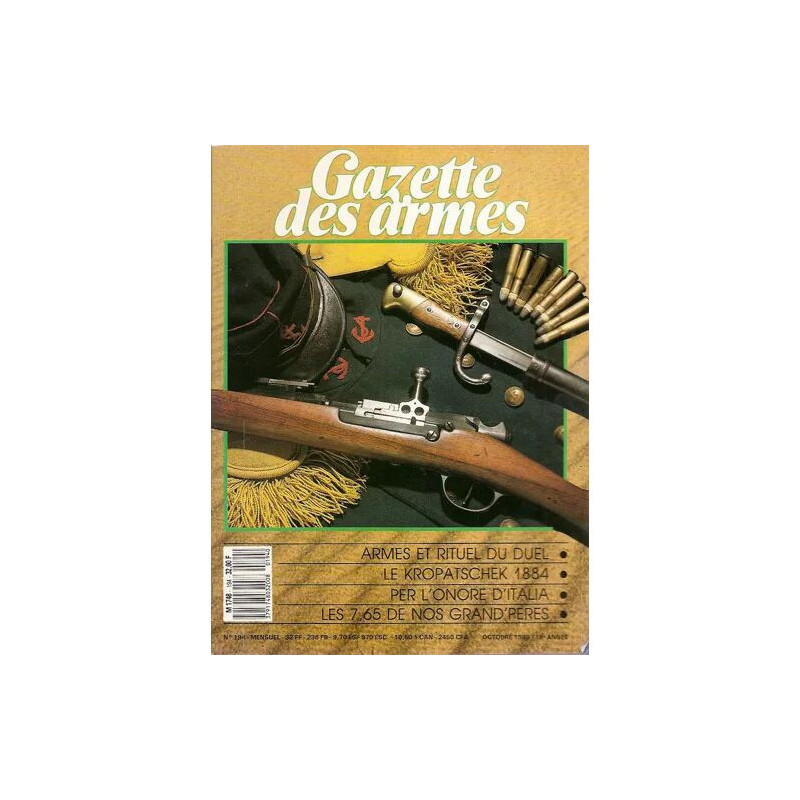 gazette des armes N° 194 : armes et rituels du duel - le...