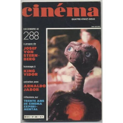 REVUE "CINEMA" n°288 DECEMBRE 1982: JOSEF VON STERNBERG KING VIDOR...