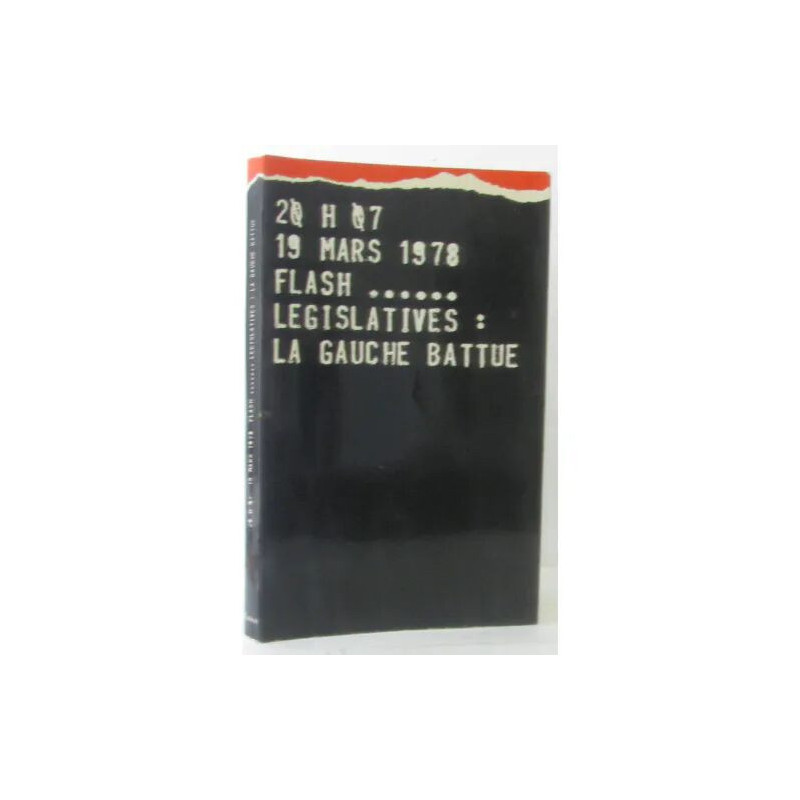 20h07 19 mars 1978 flash. Législatives: la gauche battue