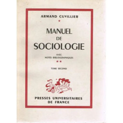 Manuel de sociologie Tome second Manuel de Sociologie Tome Second