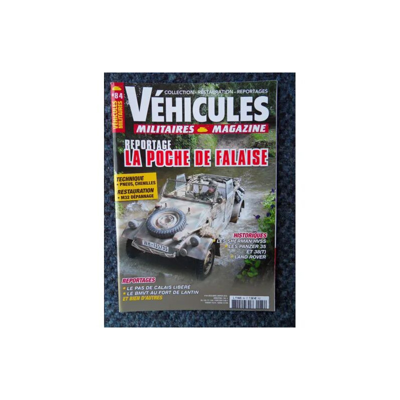 Véhicules Militaires Magazine n°84 de décembre/janvier 2019