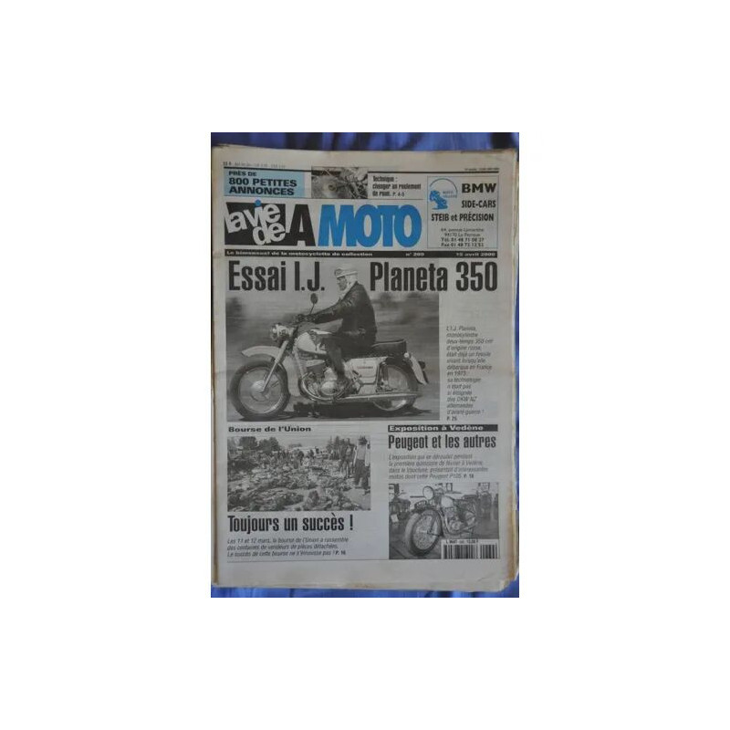 la vie de la moto N° 269 : Planeta 350 IJ - changer un roulement...