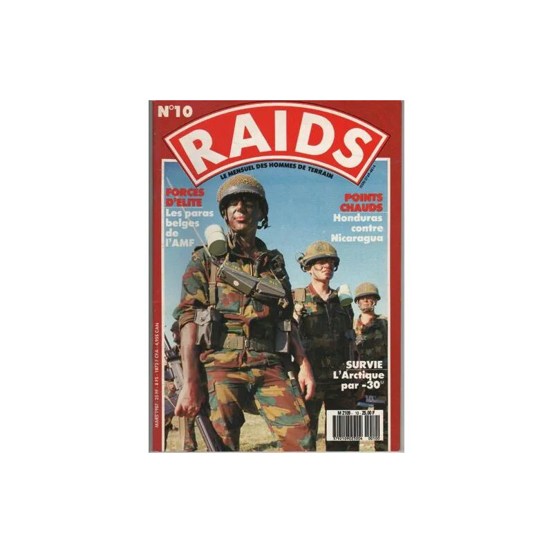 RAIDS N° 10 : Force d'élite: Les paras belges de l'AMF