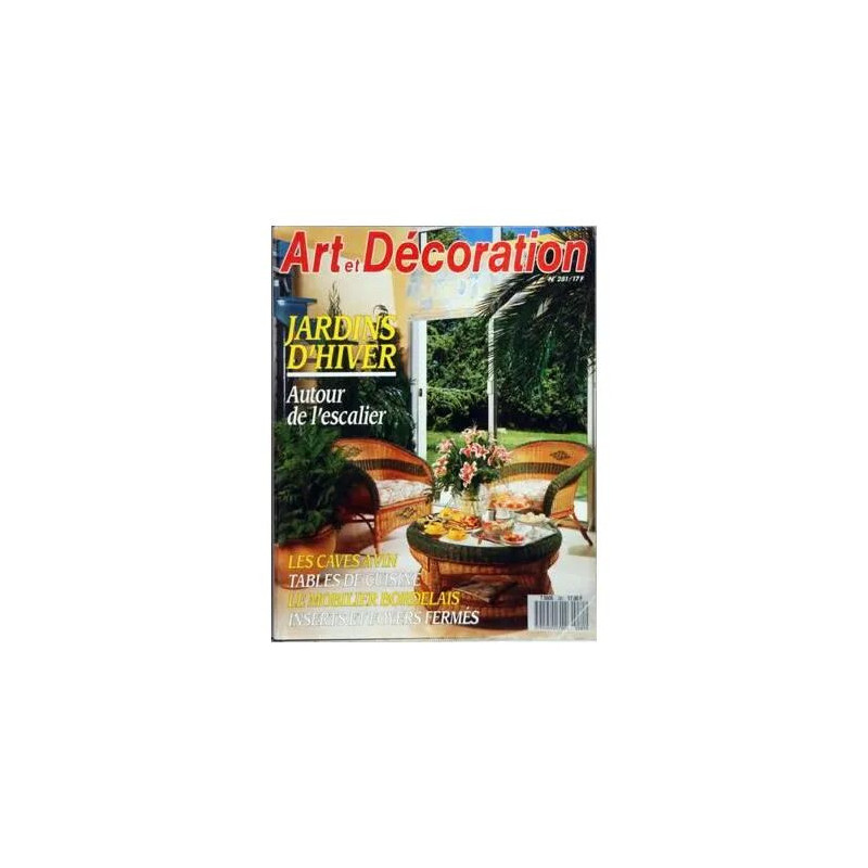 ART ET DECORATION N° 281 DU 01/10/1988 - JARDINS D'HIVER - AUTOUR...