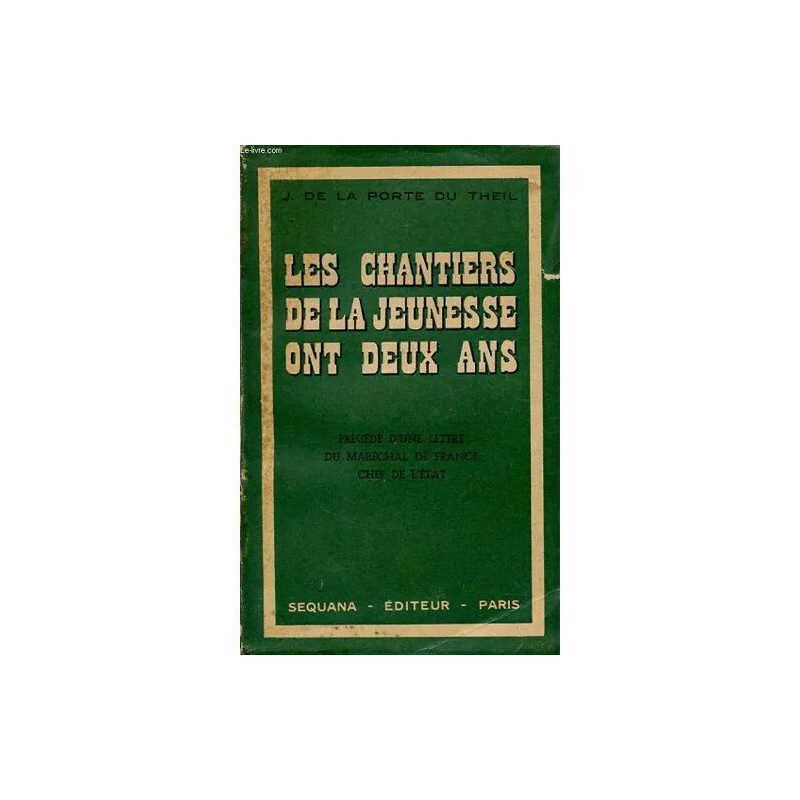 Les Chantiers De La Jeunesse Ont Deux Ans
