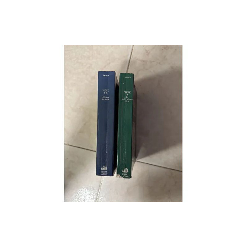 LOT DE 2 TOMES MERE LE MATERIALISME DIVIN ET MERE L ESPECE...
