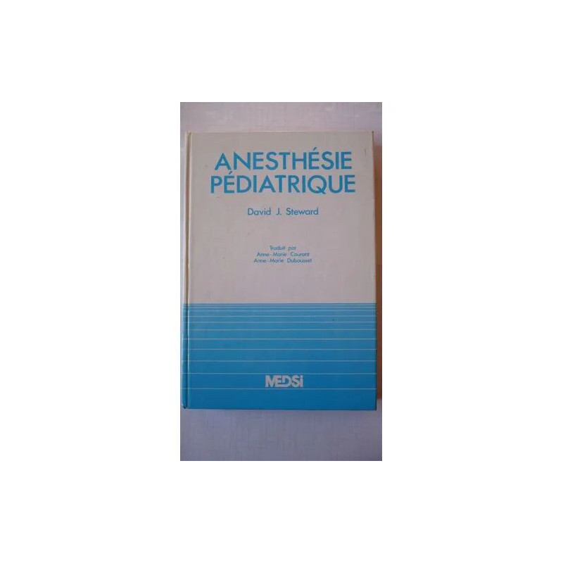Anesthésie pédiatrique