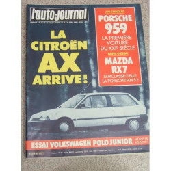 L'Auto Journal no9 1986 porsche 959 mazda rx7 glx