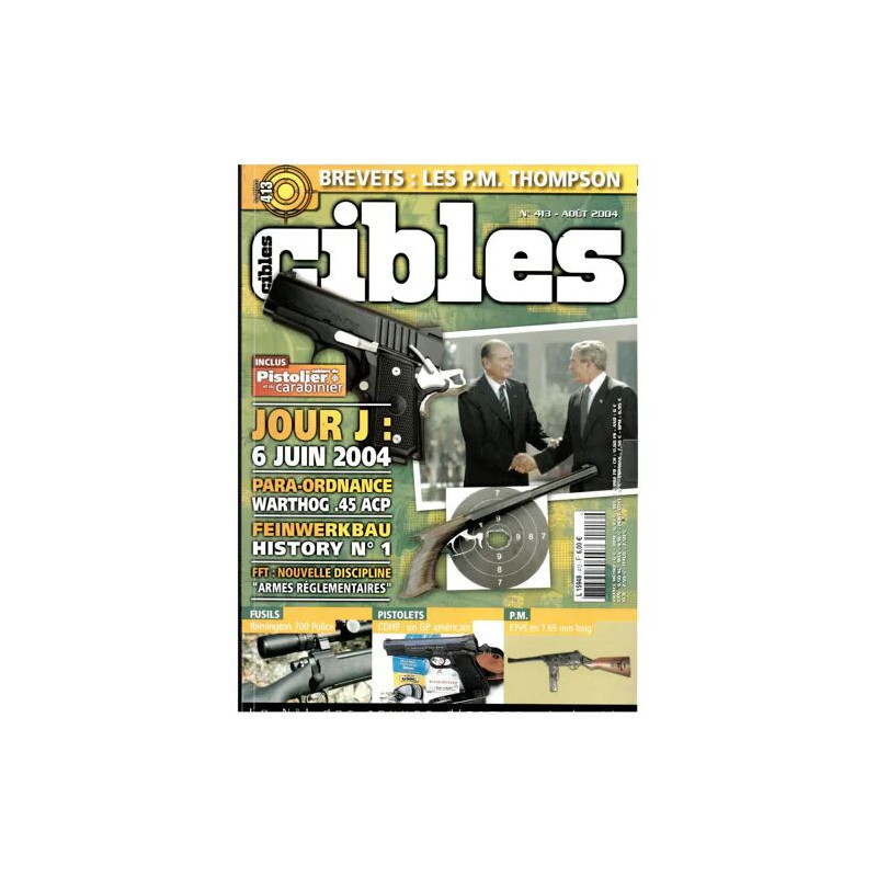 CIBLES N° 413 PARA ORDONNANCE WARTHOG 45 ACP LE MAS 49/56 AU STAND...
