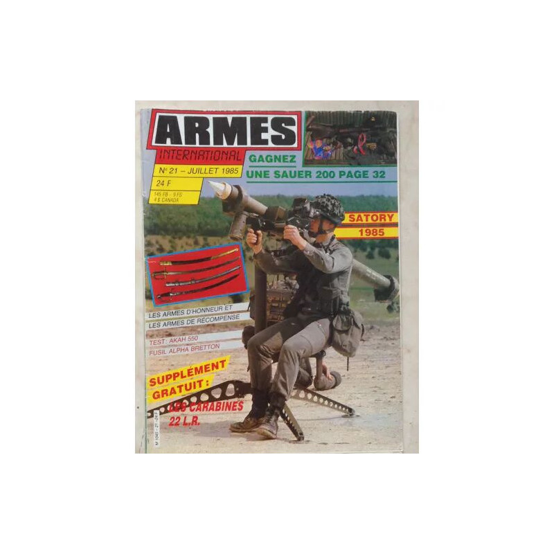 ARMES INTERNATIONAL N°21 MAUSER 1914 WEIMAR.35 MINERVE/CHARGEURS...