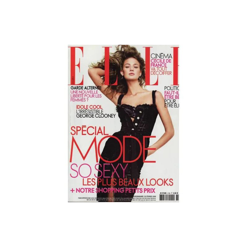 elle / 20-02-2006 N° 3138 : george clooney (3p) - cecile de france...