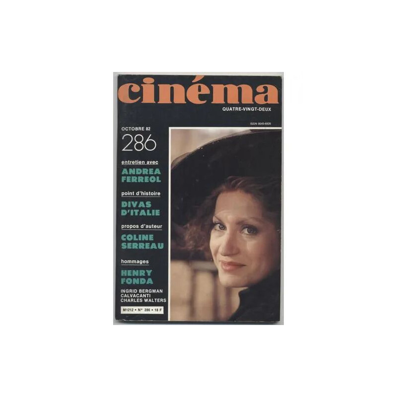 REVUE "CINEMA" n°286 OCTOBRE 1982 : ANDREA FERREOL COLINE SERREAU...