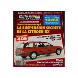 L'Auto Journal 22 1987 peugeot 405 lancia delta renault 21 citroen dx