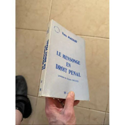 LE MENSONGE EN DROIT PENAL