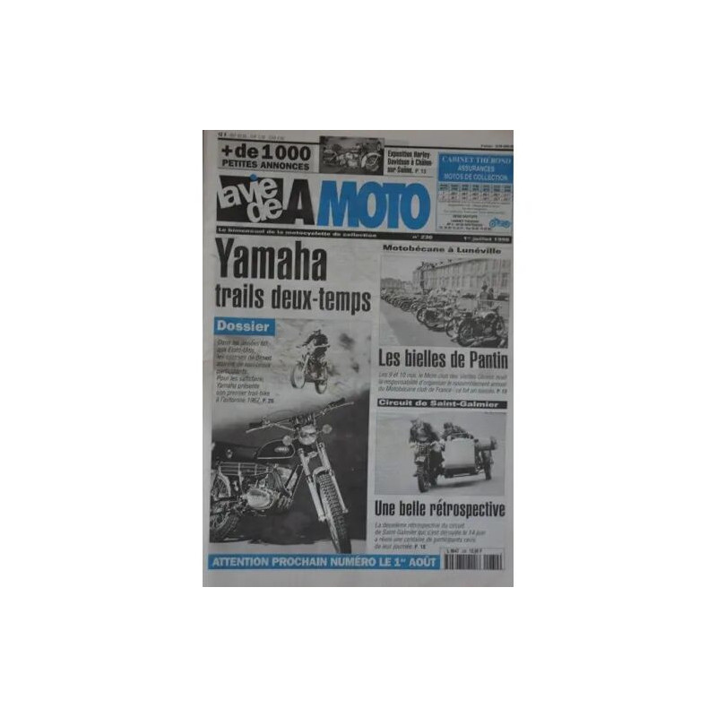 la vie de la moto N° 230 : Dossier Yamaha trail 2 temps