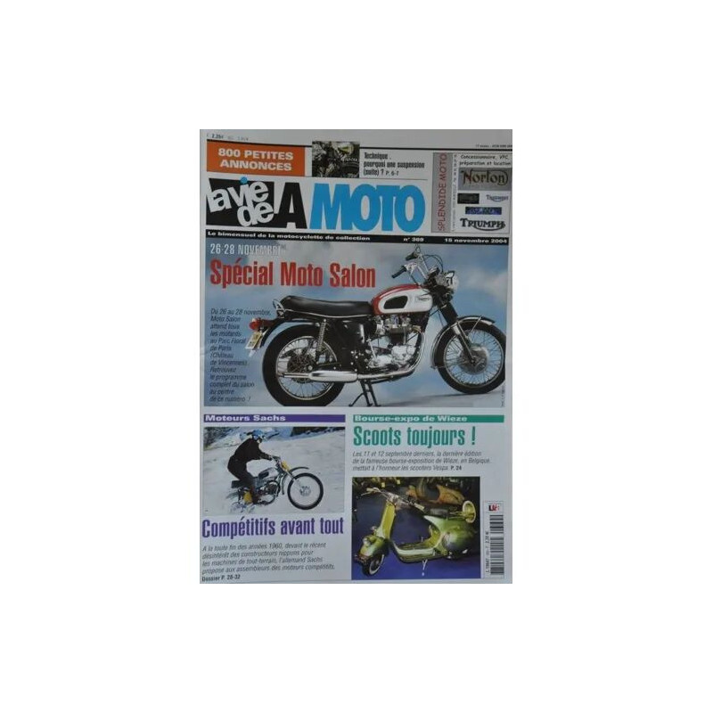 la vie de la moto N° 369 : Moteurs Sachs - moto salon