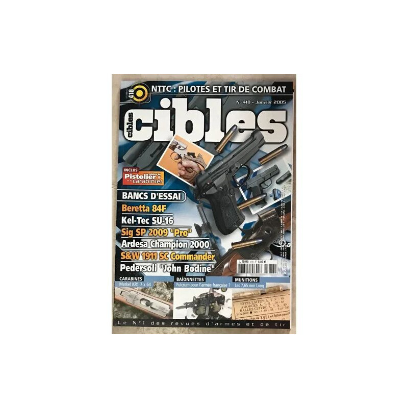 Cibles N° 418 : NTTC : Pilotes et tir de combat