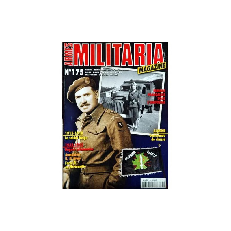 ARMES MILITARIA MAGAZINE N° 175 DU 01/02/2000 - FEMMES FRANCAISES...