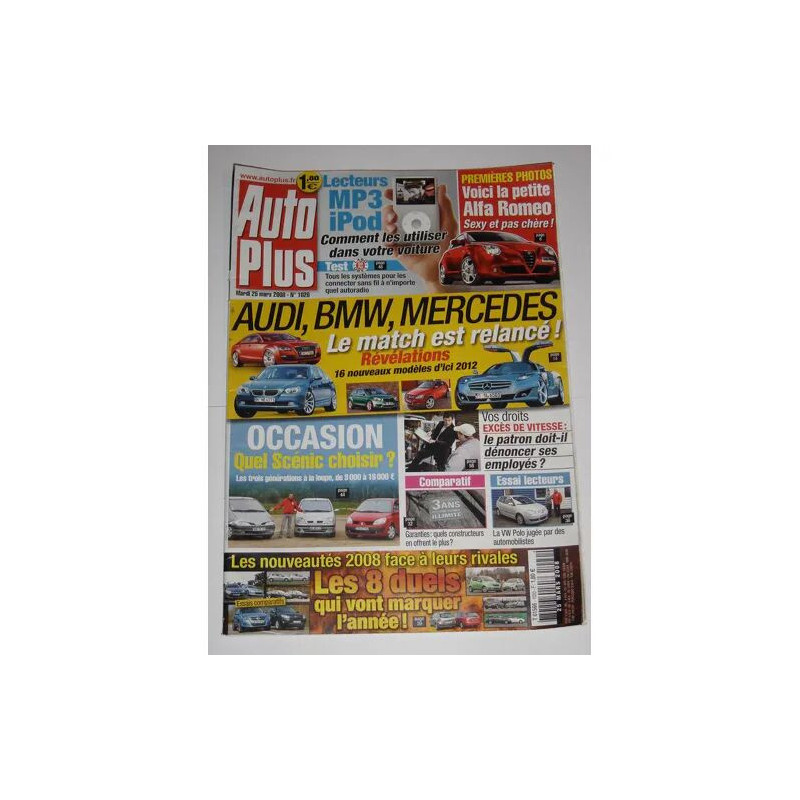 auto plus N° 1020 : AUDI MERCEDES BMW le match est relancé