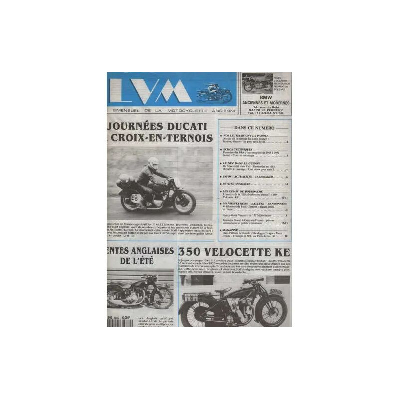 LVM/la vie de la moto N° 88.12 : entretien des BSA/essai...